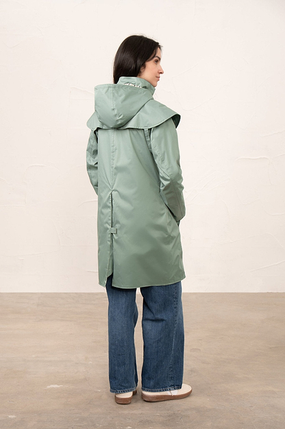 Outrider 3/4 Length Waterproof Raincoat - Sage-Lighthouse
