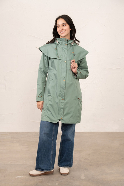Outrider 3/4 Length Waterproof Raincoat - Sage-Lighthouse