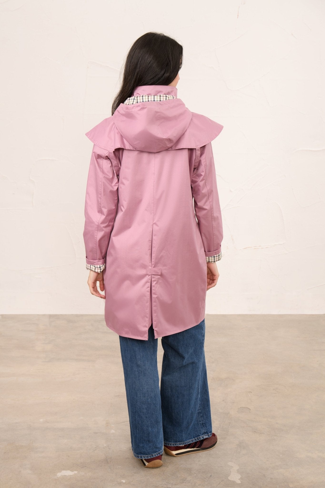 Outrider 3/4 Length Waterproof Raincoat - Wild Rose-Lighthouse