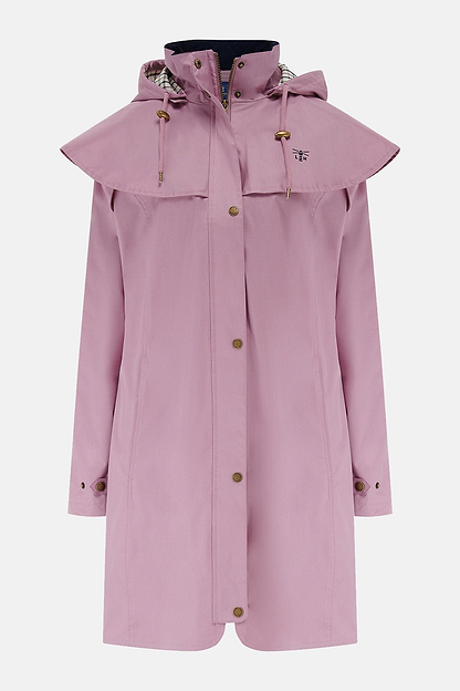 Outrider 3/4 Length Waterproof Raincoat - Wild Rose-Lighthouse