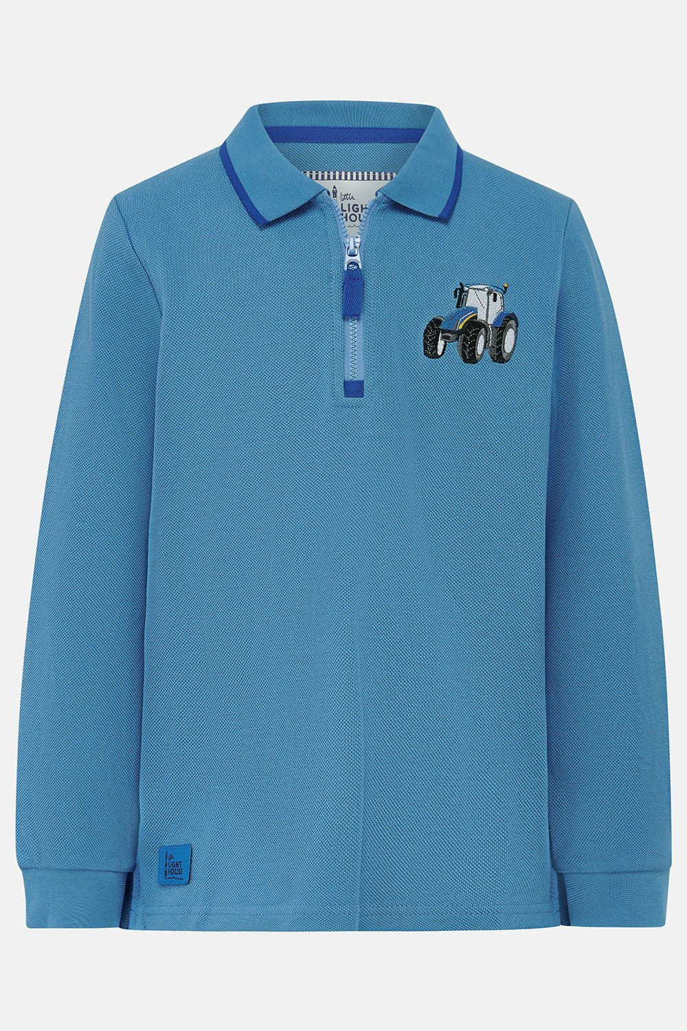 Pier Long Sleeve Top - Blue Tractor-Lighthouse