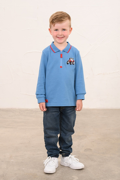 Pier Long Sleeve Top - Red Tractor-Lighthouse