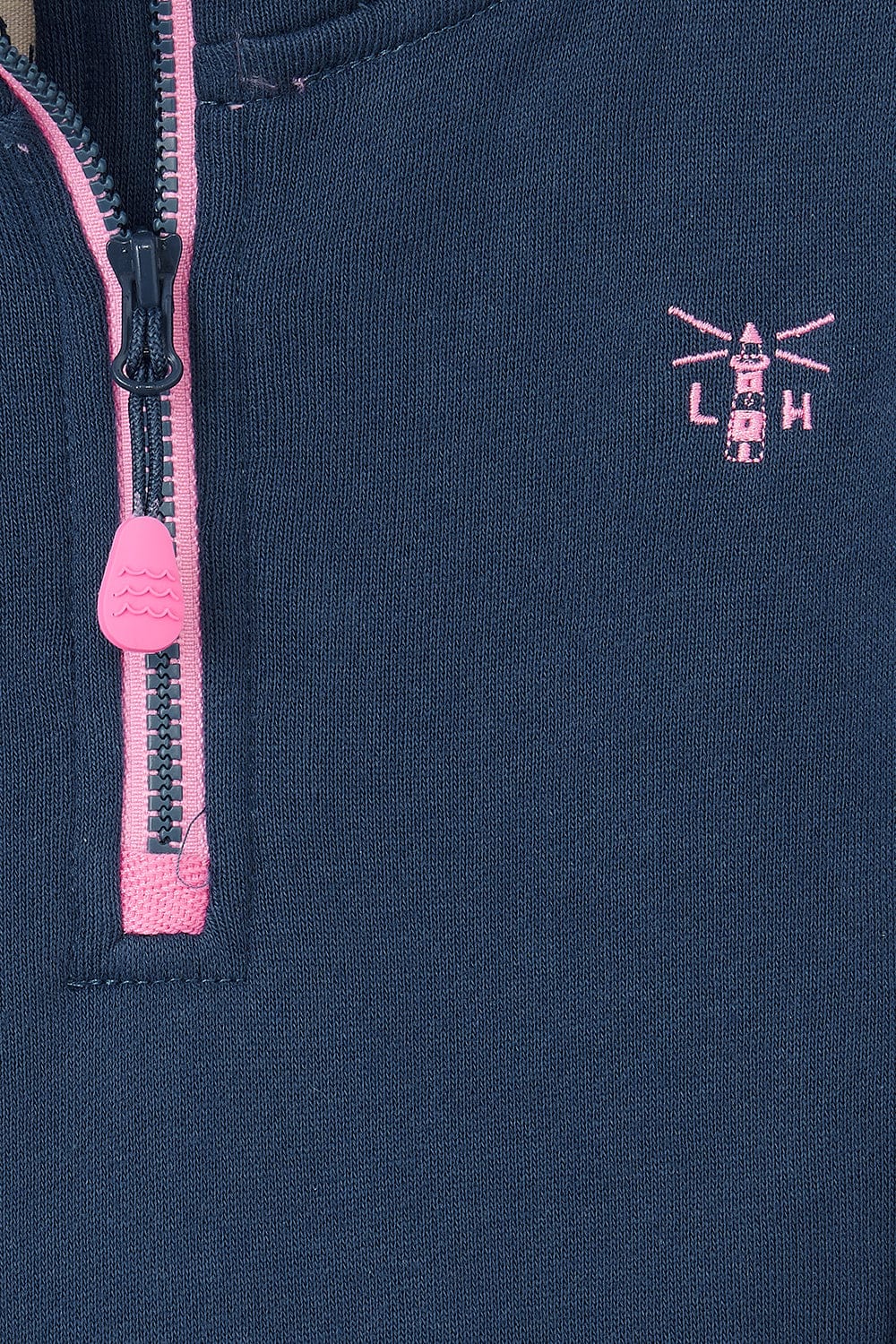 Robyn Girls Half Zip Jersey - Piglet - Lighthouse