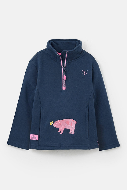 Robyn Girls Half Zip Jersey - Piglet - Lighthouse