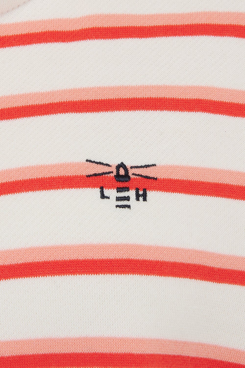 Shore Sweatshirt - Coral Poppy Stripe - Lighthouse