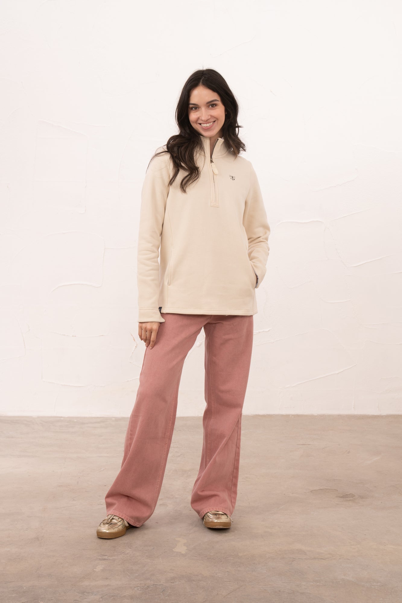Shore Sweatshirt - Cream - Lighthouse