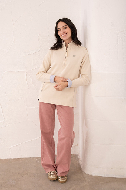 Shore Sweatshirt - Cream - Lighthouse