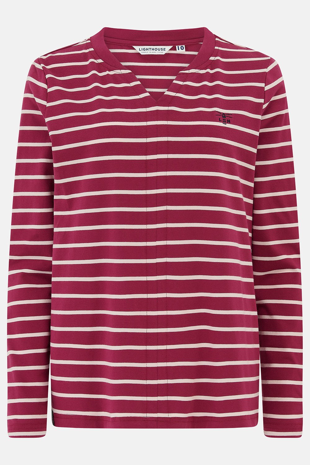 Sorcha Top - Berry Pink Stripe-Lighthouse