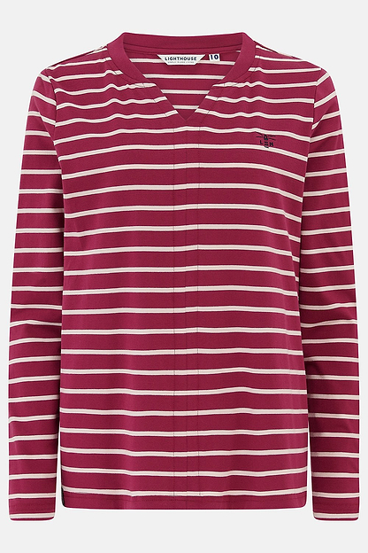 Sorcha Top - Berry Pink Stripe-Lighthouse