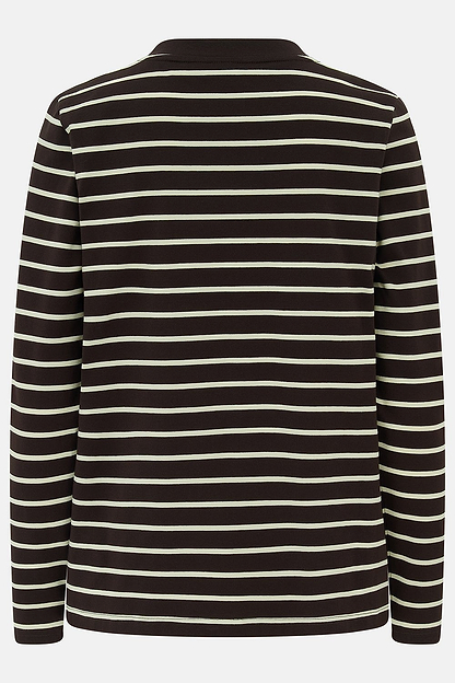 Sorcha Top - Cocoa Cream Stripe-Lighthouse