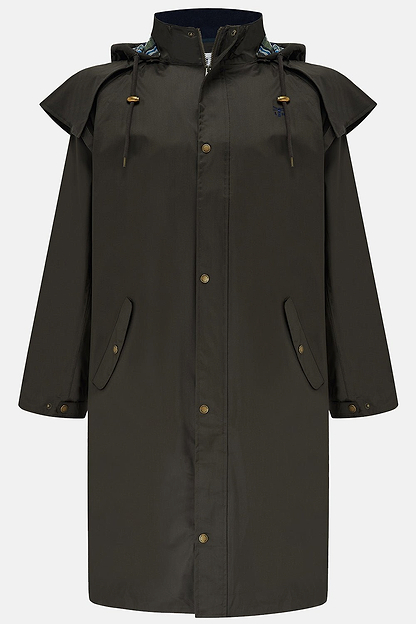 Stockman Full Length Rain Coat - Chocolate-Lighthouse