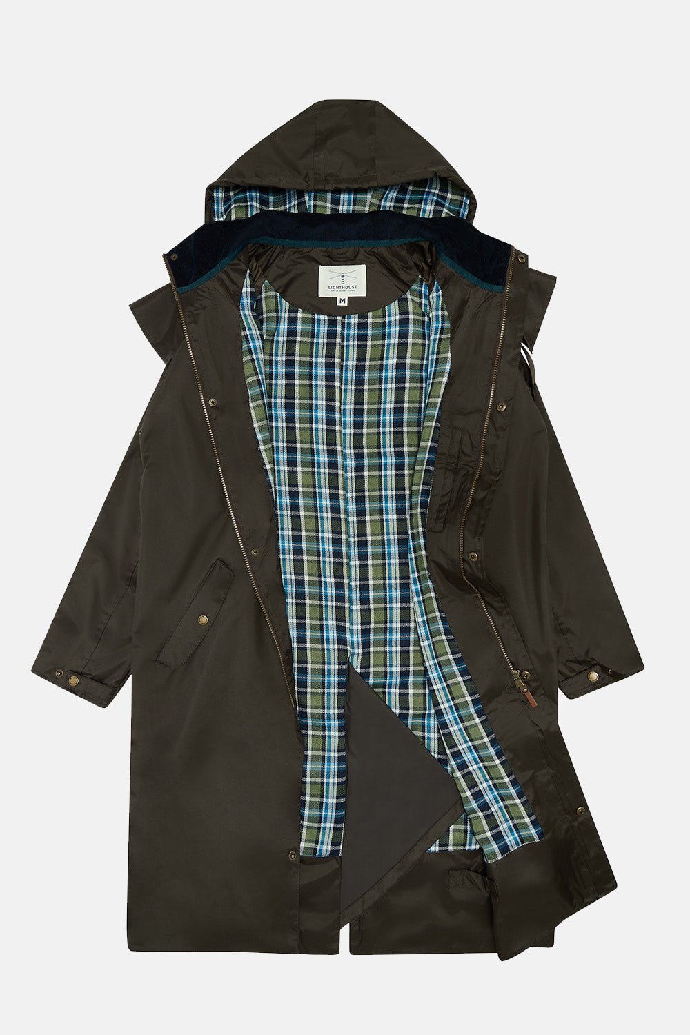 Stockman Full Length Rain Coat - Chocolate-Lighthouse