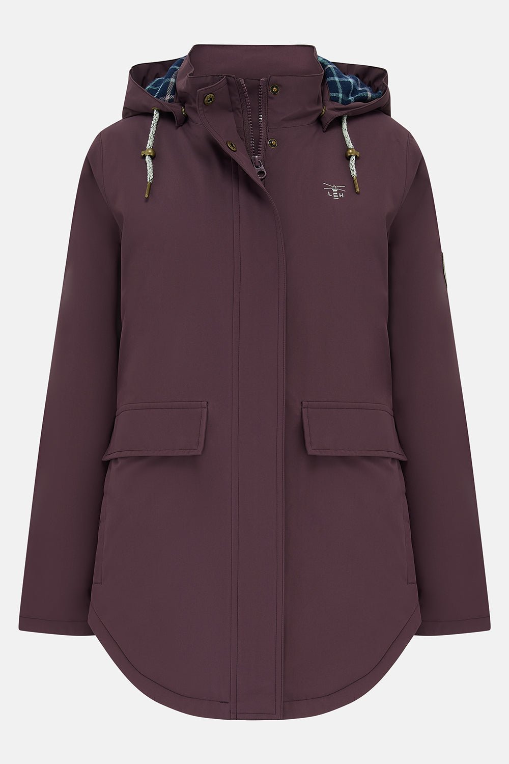 Tess Coat - Damson-Lighthouse