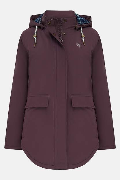 Tess Coat - Damson-Lighthouse