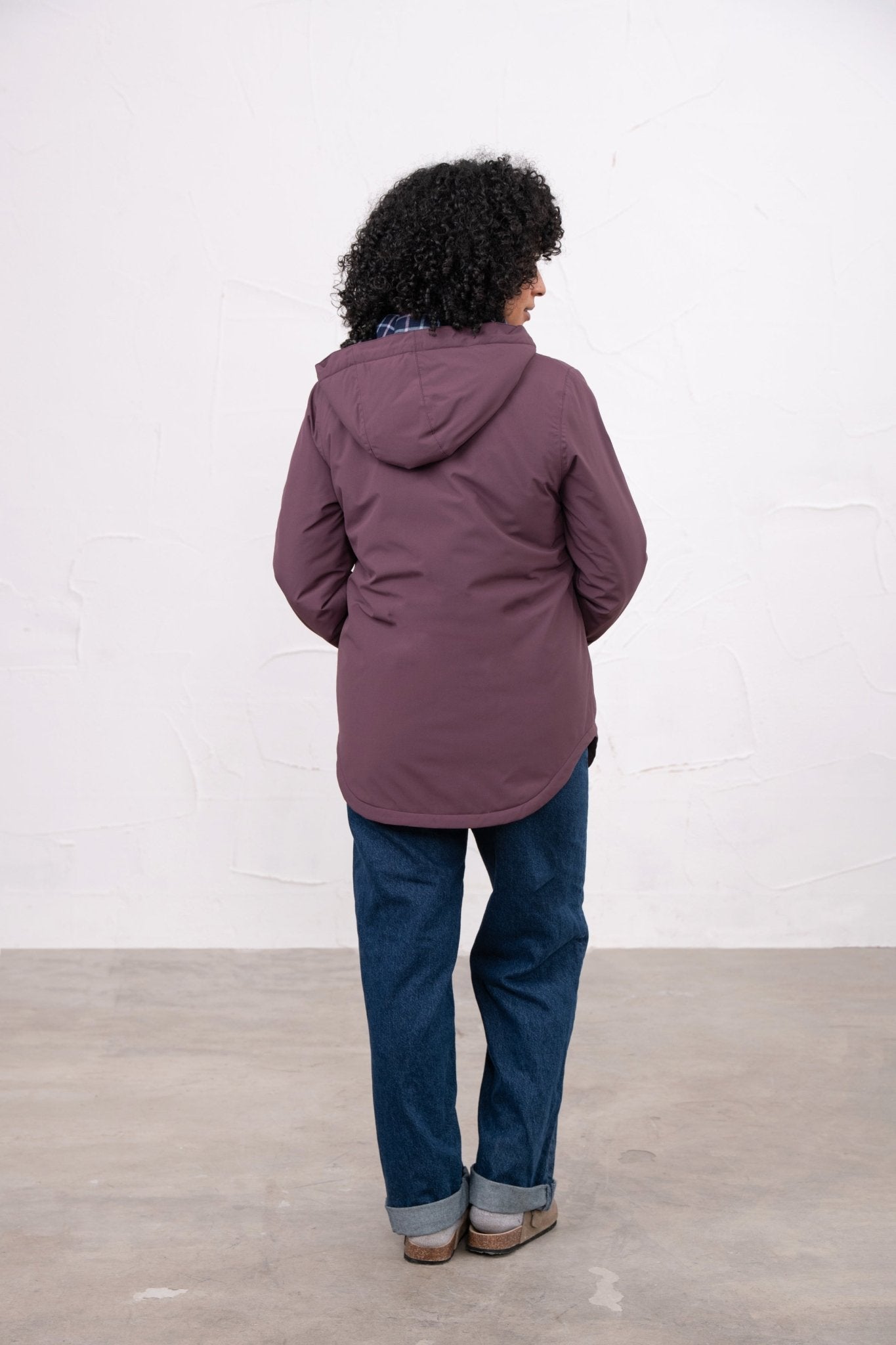 Tess Coat - Damson-Lighthouse