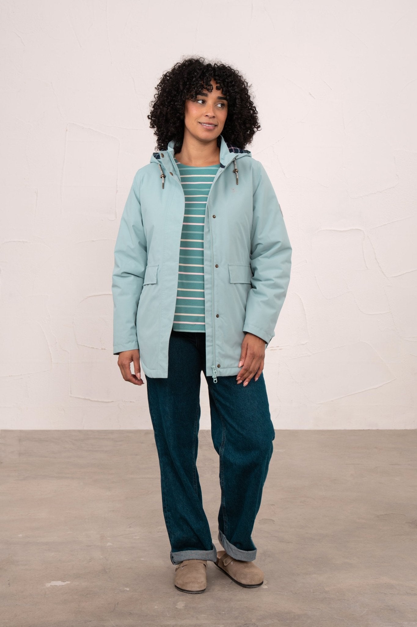 Tess Coat - Duck Egg-Lighthouse
