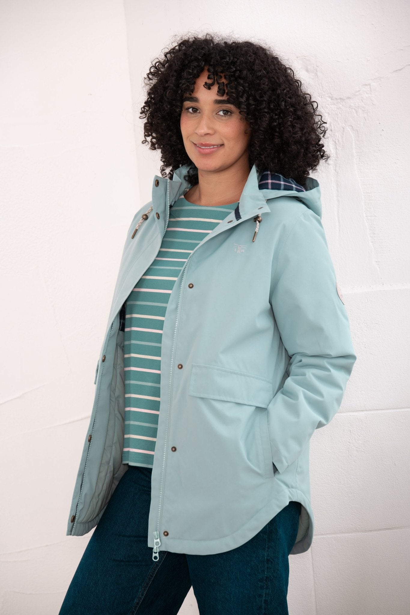 Tess Coat - Duck Egg-Lighthouse