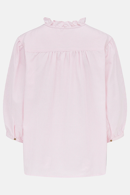 Thea Cotton Blouse - Pink Stripe - Lighthouse