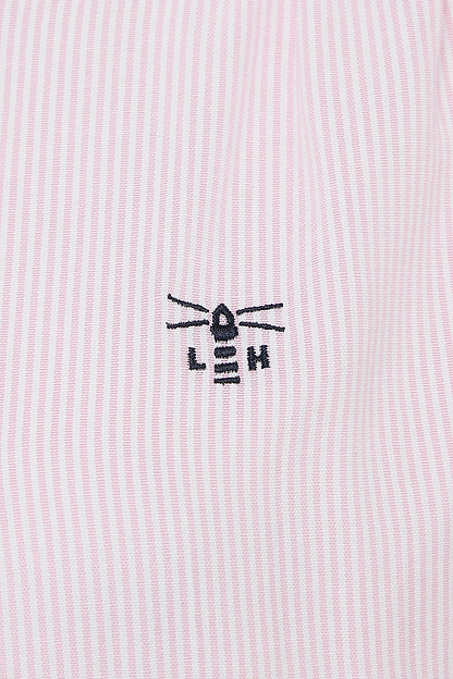 Thea Cotton Blouse - Pink Stripe - Lighthouse