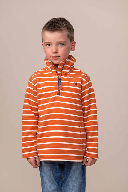 Lighthouse Thom - Boys Sweatshirt - Orange Stripe