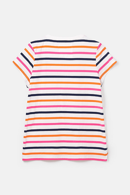 Ariana Tee - Orange Pink Stripe-Lighthouse
