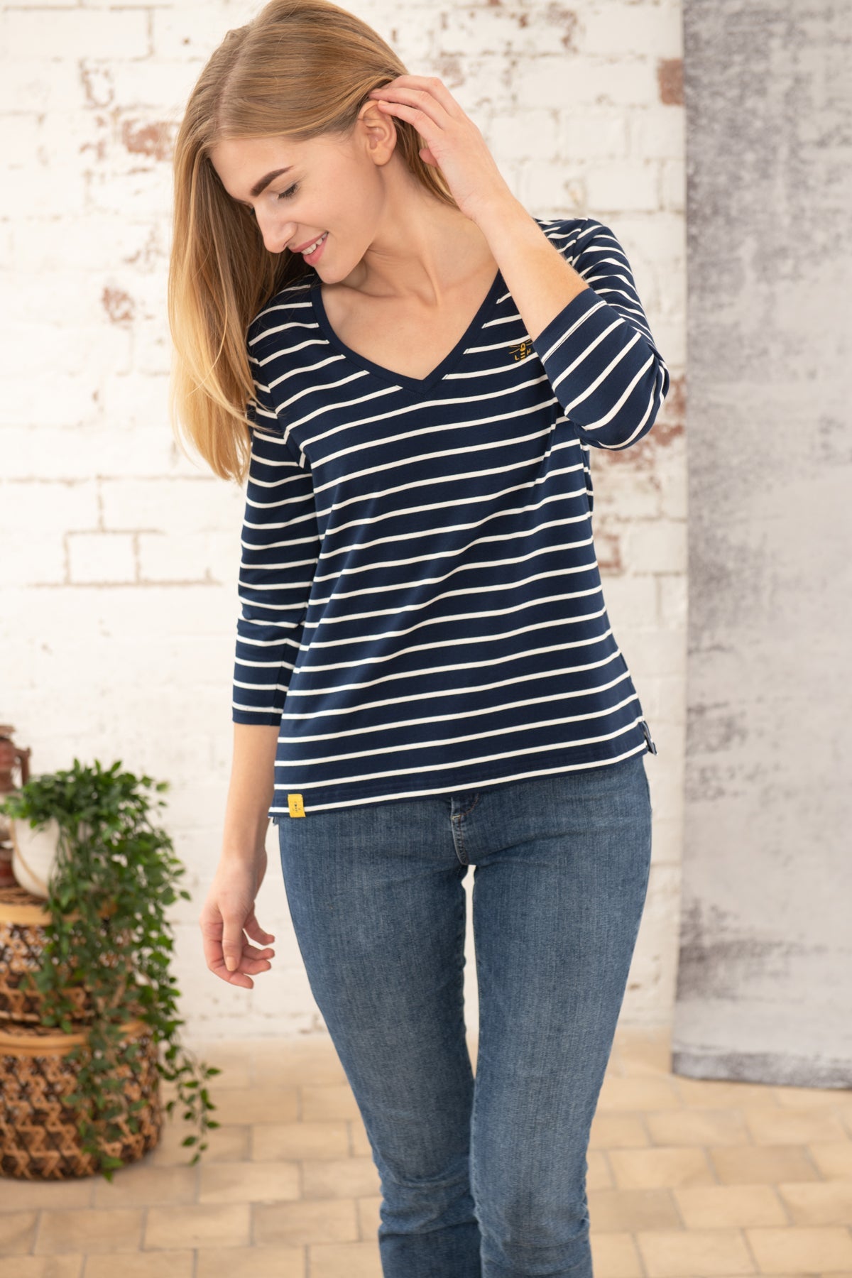 Ariana Top - Midnight Stripe - Lighthouse