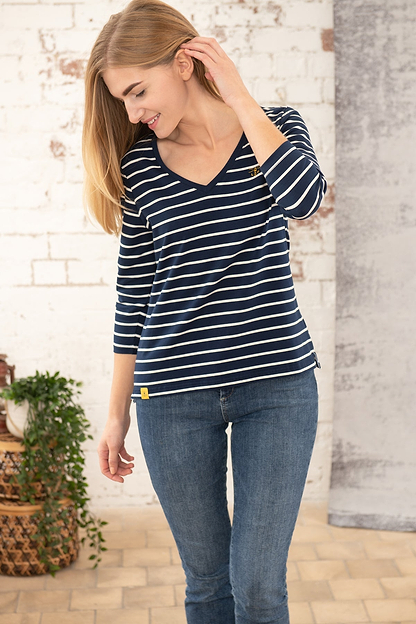 Ariana Top - Midnight Stripe - Lighthouse