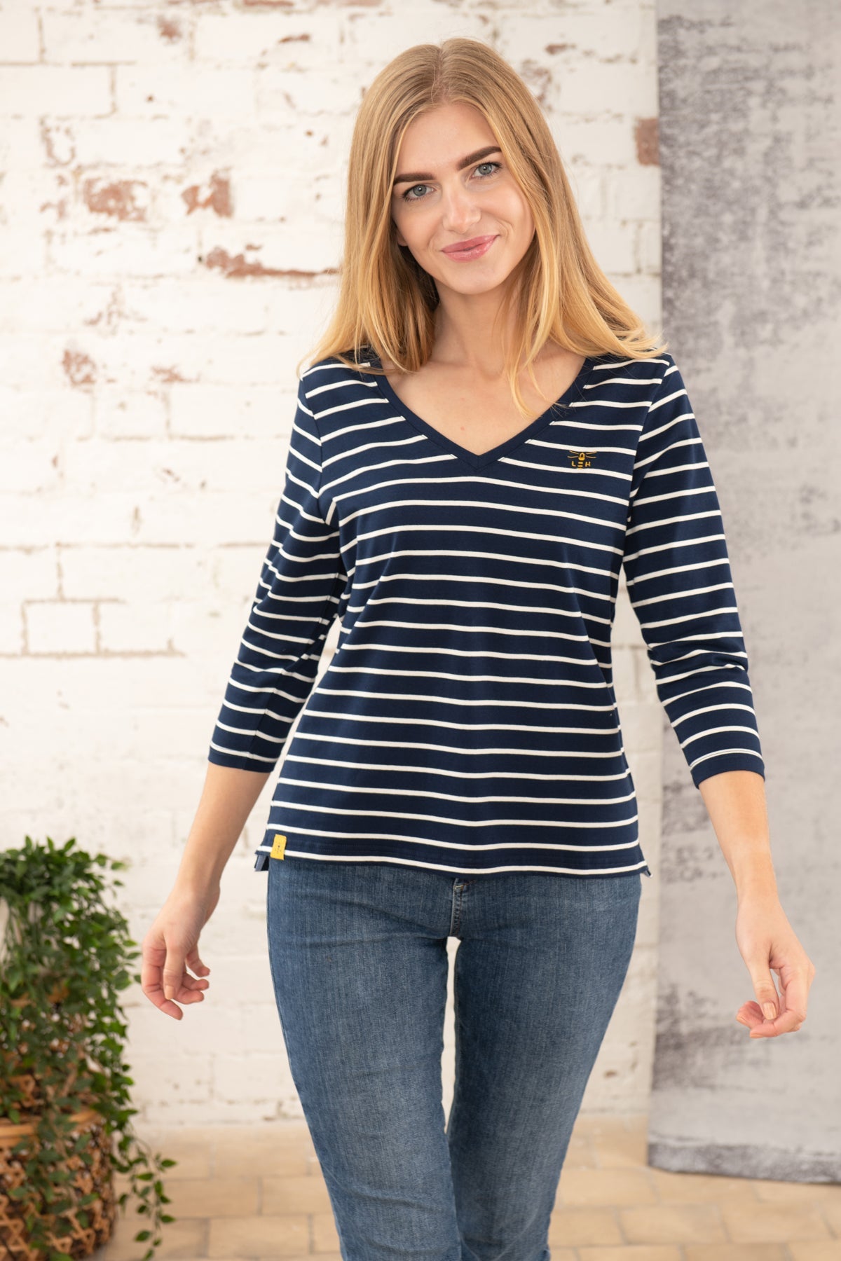 Ariana Top - Midnight Stripe - Lighthouse