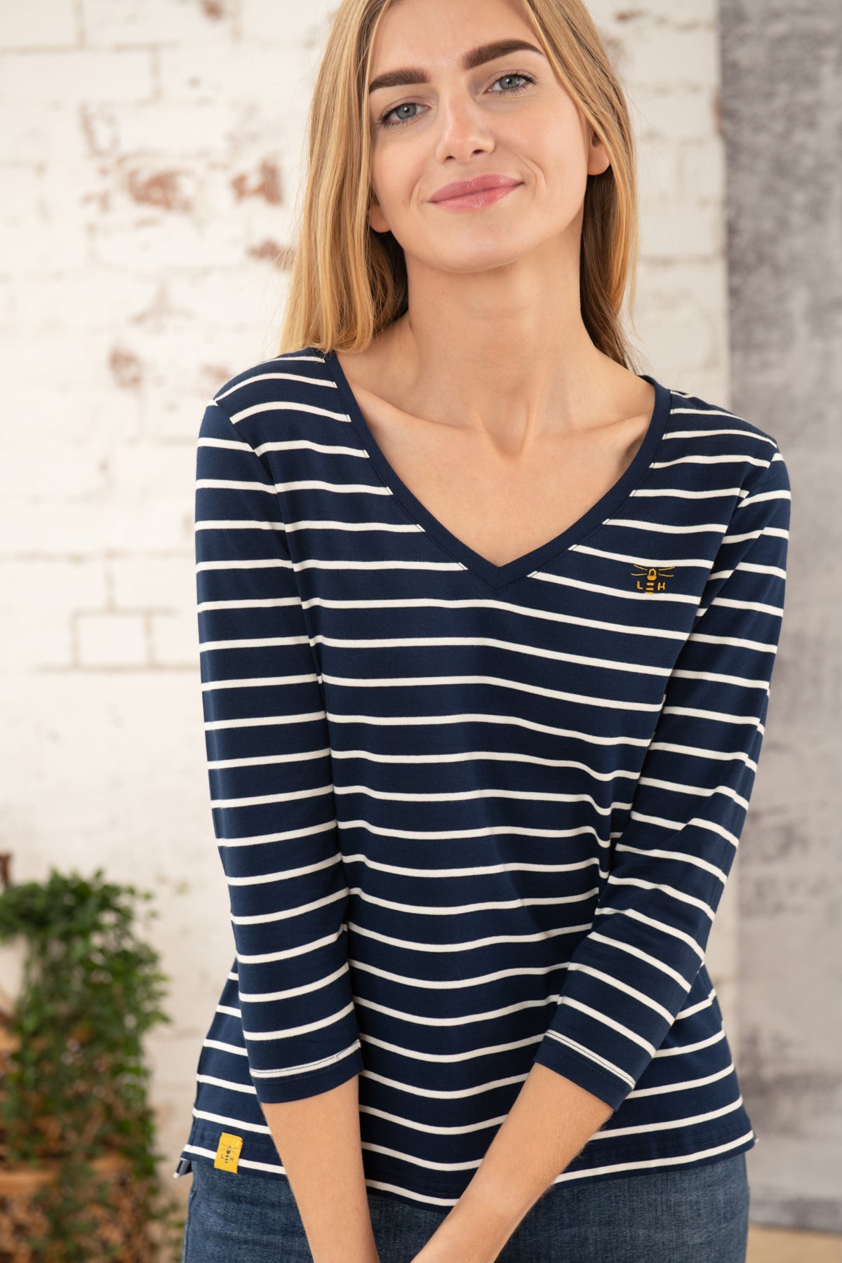 Ariana Top - Midnight Stripe - Lighthouse
