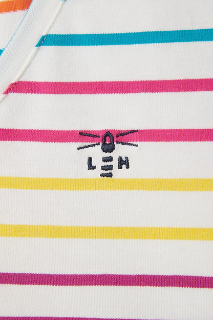 Ariana Top - Teal Pink Stripe - Lighthouse