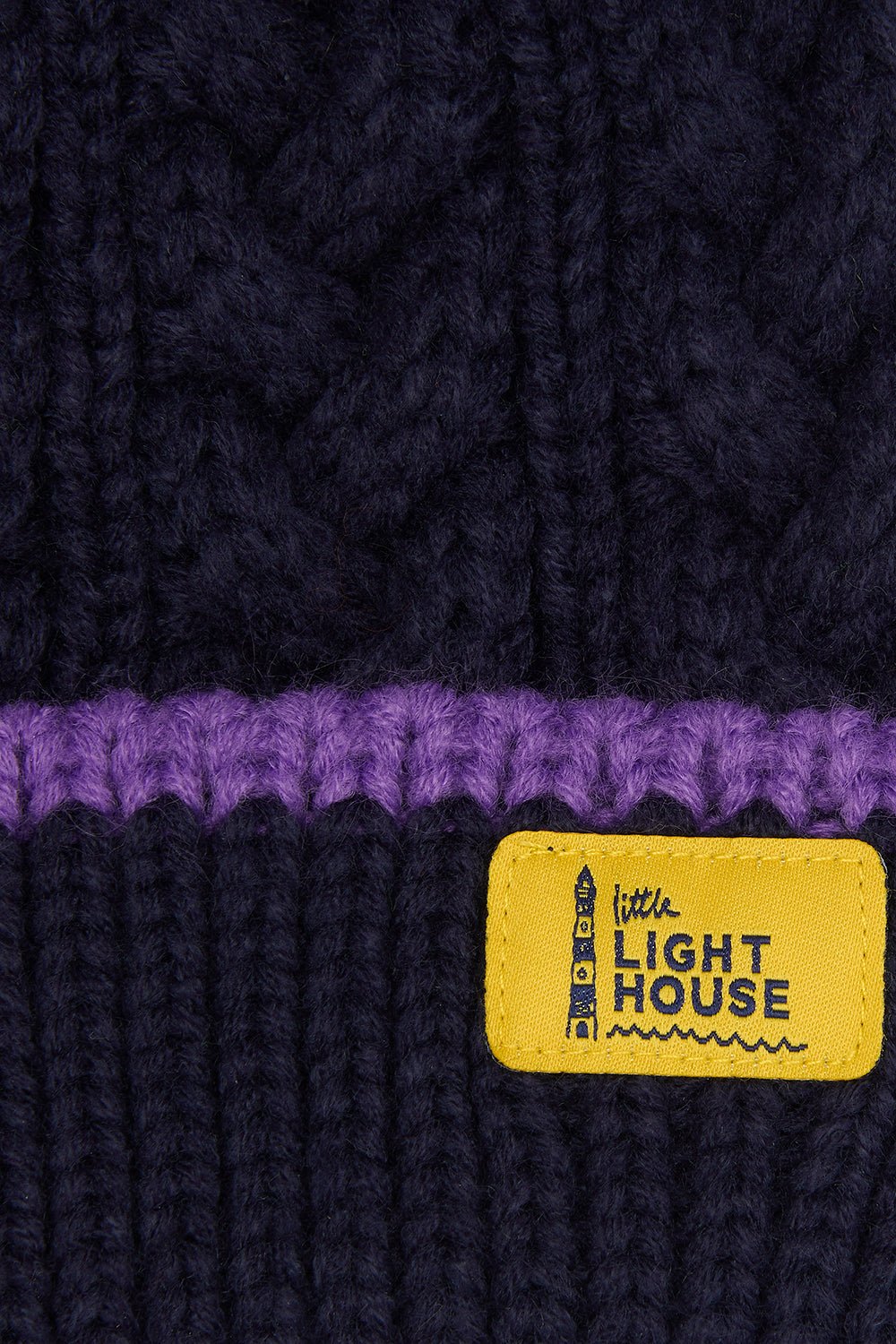 Bobbie Bobble Hat - Purple Tractor-Lighthouse