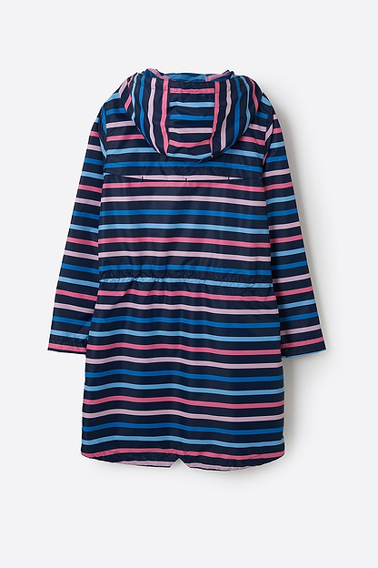 Cara Rain Parka - Blue Pink Stripe-Lighthouse