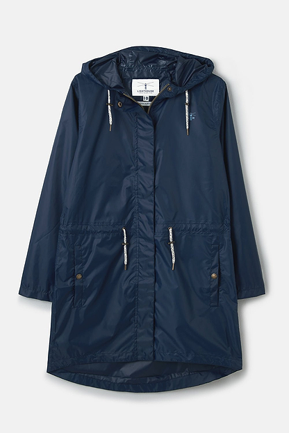 Cara Rain Parka - Navy-Lighthouse
