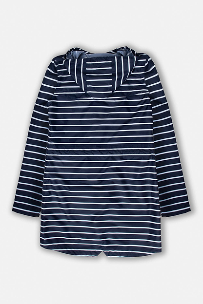 Cara Rain Parka - Navy Stripe - Lighthouse