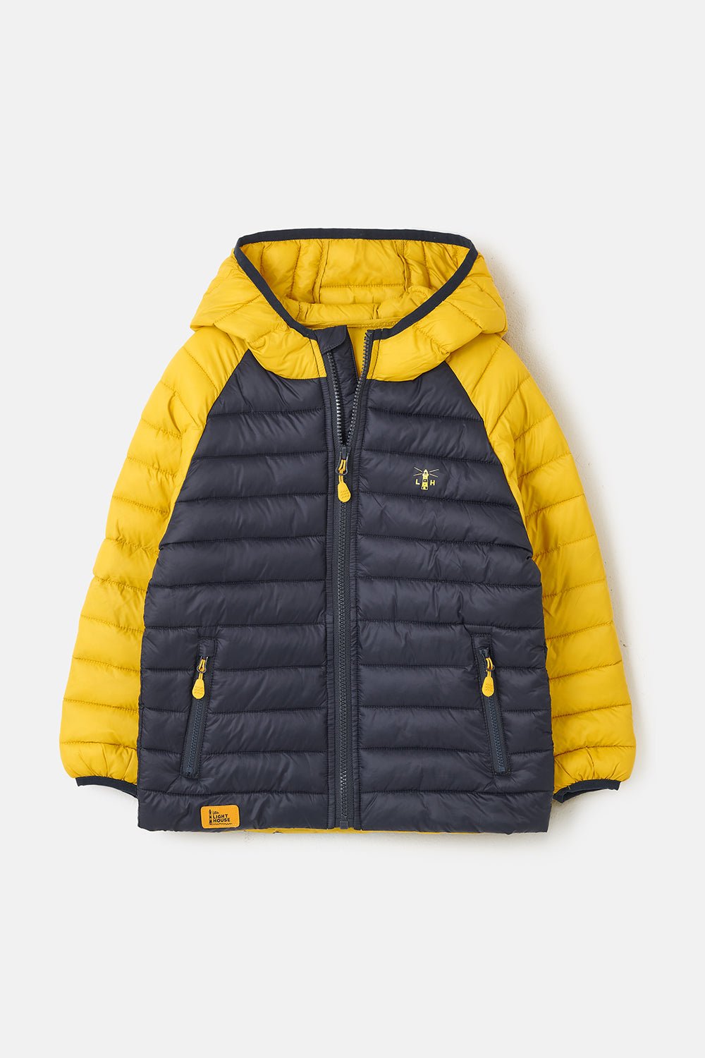 Carter Coat - Navy Yellow-Lighthouse