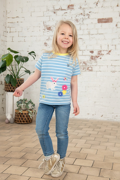 Causeway Short Sleeve - Blue Stripe Bunny-Lighthouse
