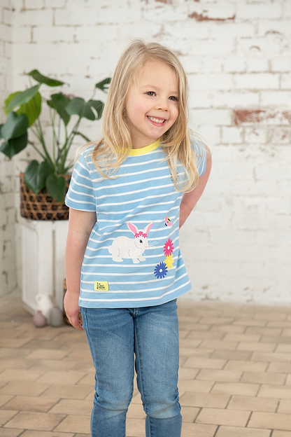 Causeway Short Sleeve - Blue Stripe Bunny-Lighthouse