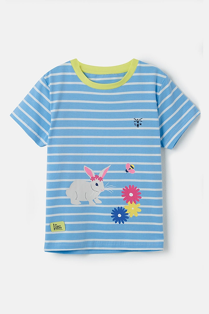 Causeway Short Sleeve - Blue Stripe Bunny-Lighthouse