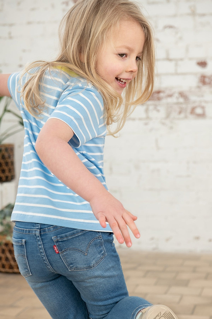 Causeway Short Sleeve - Blue Stripe Bunny-Lighthouse