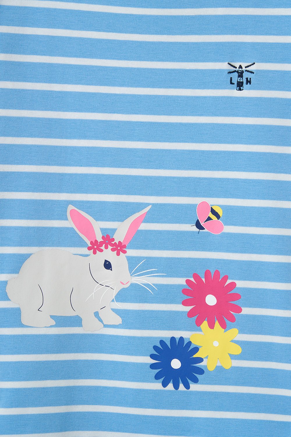 Causeway Short Sleeve - Blue Stripe Bunny-Lighthouse