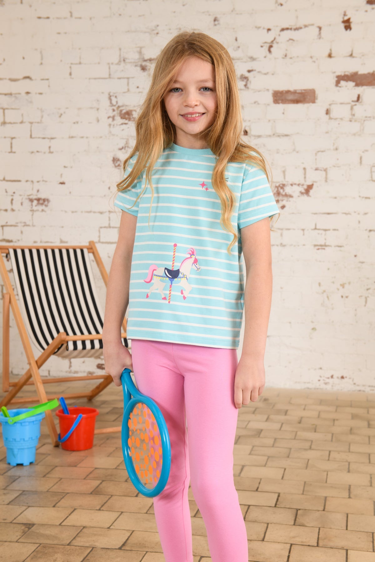 Causeway Short Sleeve - Carousel Print - Lighthouse
