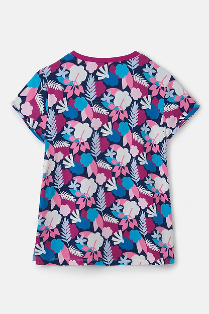 Causeway Tee - Navy Abstract Floral - Lighthouse