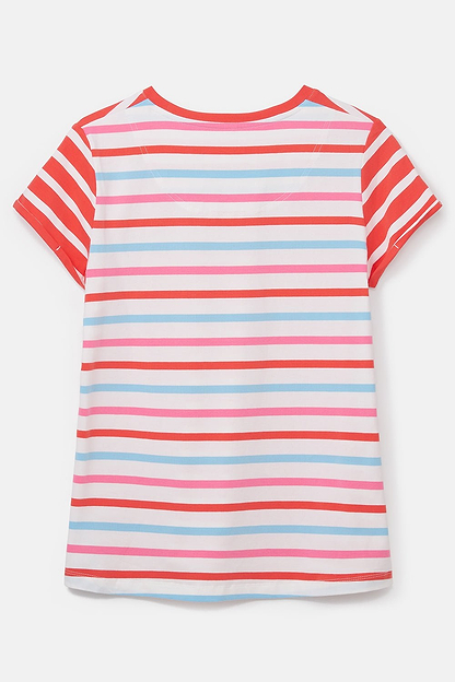 Causeway Tee - Watermelon Stripe-Lighthouse