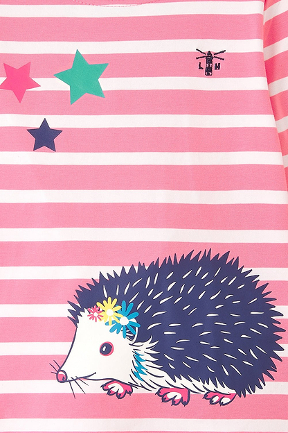 Causeway Top - Hedgehog Print-Lighthouse
