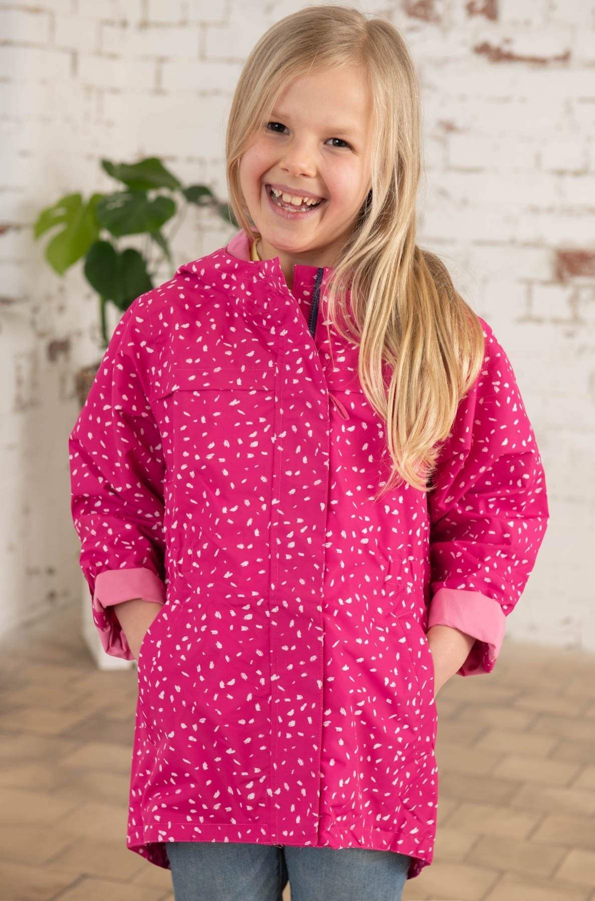 Charlotte Parka - Bright Pink Print-Lighthouse
