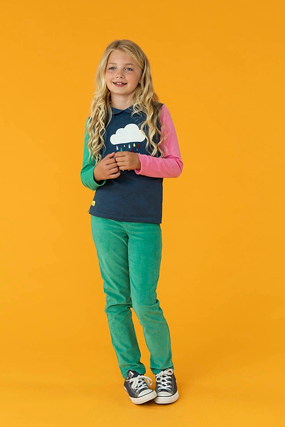 Emmie Top - Raindrop Applique - Lighthouse