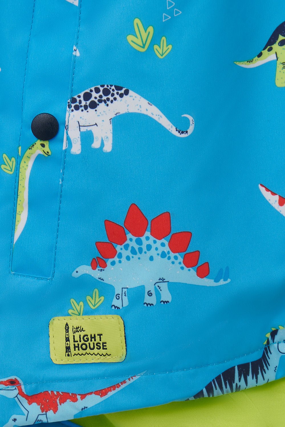 Ethan Jacket - Blue Dino Print-Lighthouse