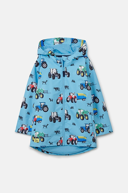 Ethan Jacket - Blue Tractor Print-Lighthouse