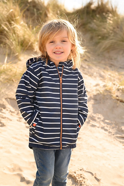 Ethan Jacket - Navy Stripe-Lighthouse