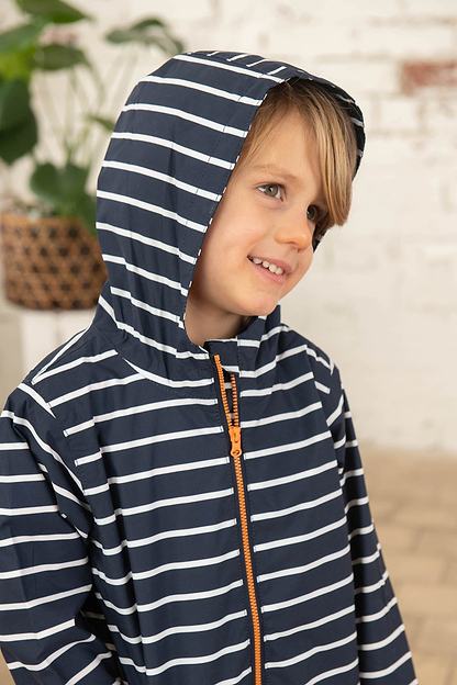 Ethan Jacket - Navy Stripe-Lighthouse